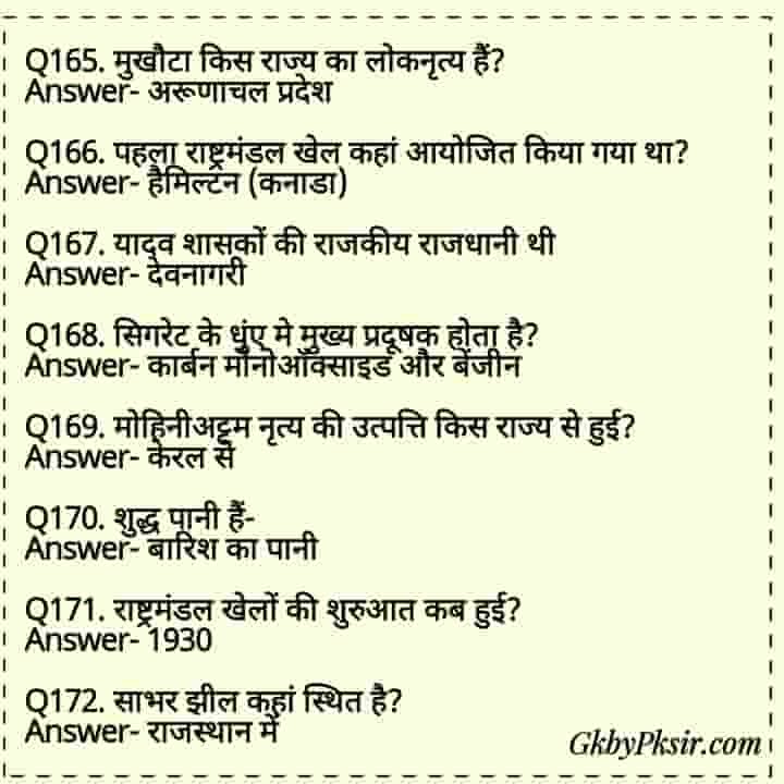 Read more about the article सामान्य ज्ञान 🔴 One liner competitive exam general knowledge in hindi